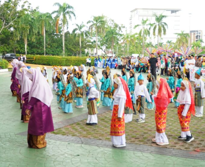 RA Raudlatul Qur’an Batam 01 Tampilkan Tari Massal pada Ajang PORSENI 2025/2026