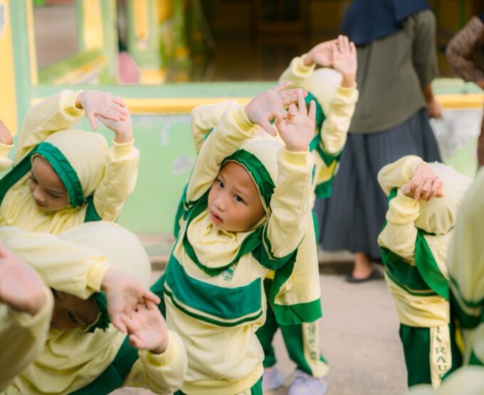 Senam Ceria, Anak Sehat dan Semangat Belajar di RA Raudlatul Qur'an 01 Batam